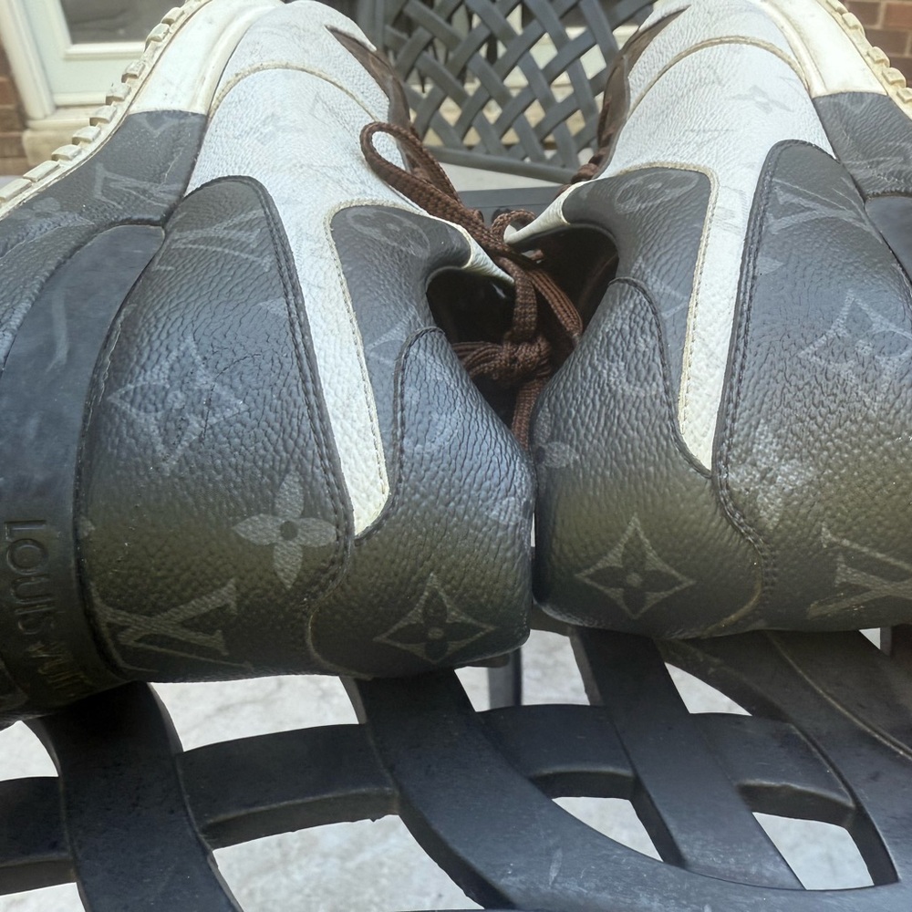 Louis Vuitton Tri coloured Monogrammed Runaway Sneakers - Size 11 - Picture 12 of 16